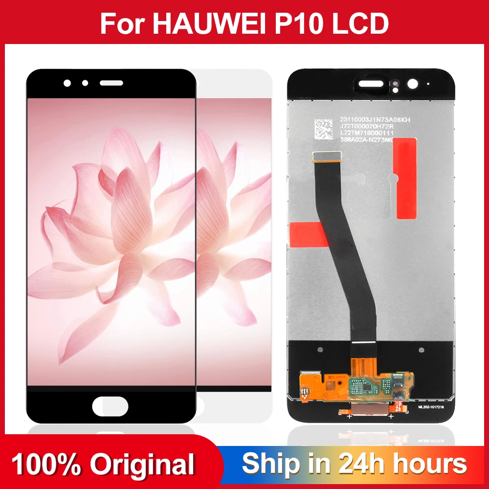 ЖК дисплей с сенсорным экраном и рамкой для HUAWEI P10 оригинальный 5 1 дюйма|Экраны