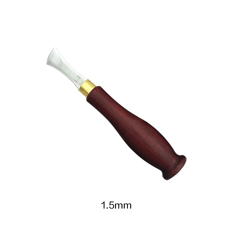 Head 1.5mm Профессиональный инструмент ручной работы для рукоделия кожи с мелкой круглой ручкой и краями - Цвет: Head 1.5mm