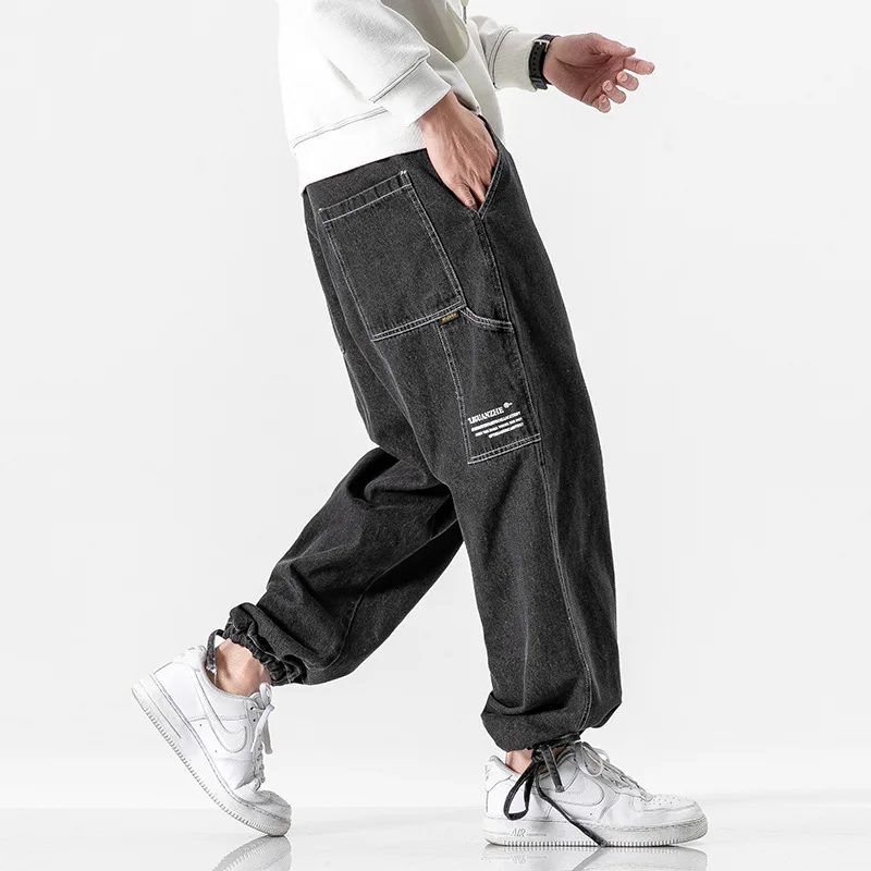 

2020 Spring New Style Japanese-style Shadowless Wall Large Size Workwear Beam Leg Jeans M-5x Hk2005