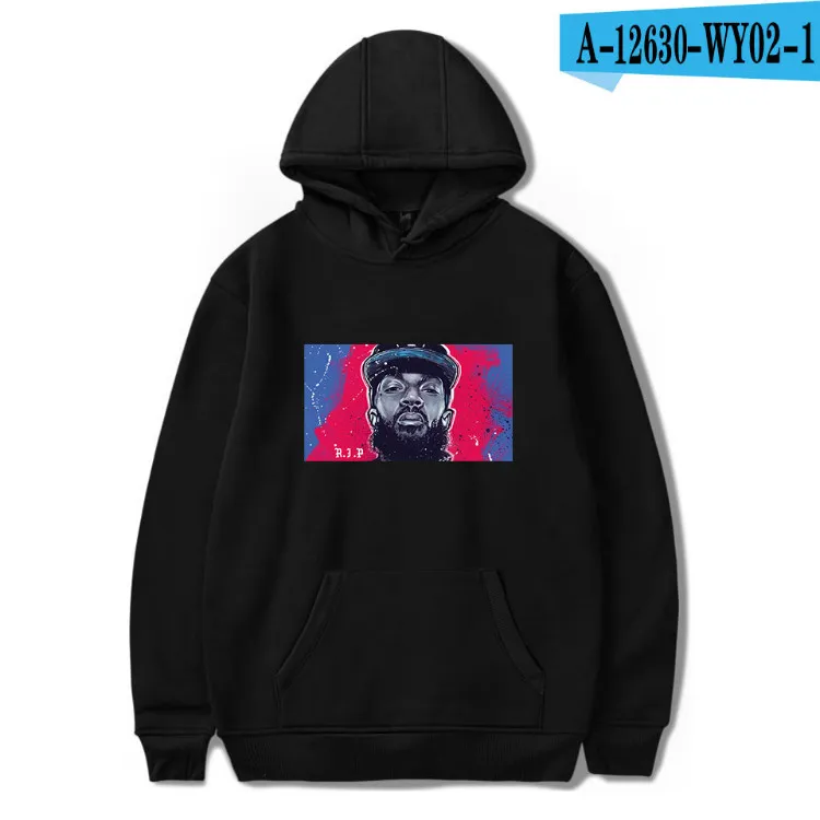 TJ Gar мужские футболки nipsey hussle толстовки женские/мужские с длинным рукавом модные толстовки с капюшоном с принтом горячая распродажа Повседневная Уличная одежда - Цвет: Коричневый