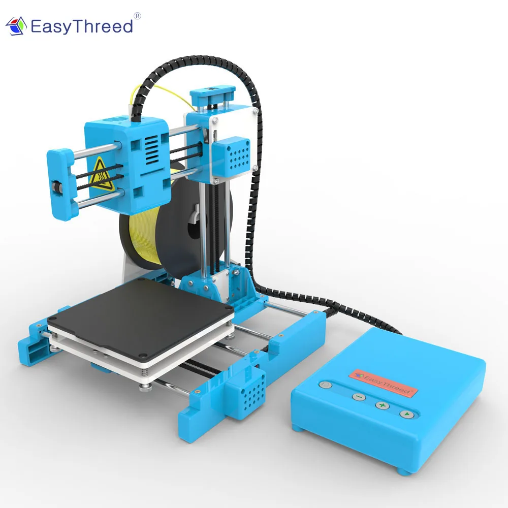 Синий Easythreed X13D принтер мини начальный уровень 3D печатная игрушка для детей персональное образование подарок простой в использовании один ключ печати - Цвет: Синий