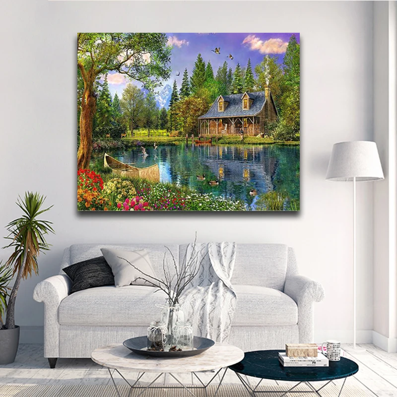 Рамка Wonderland DIY картина по номерам рисование на холсте Раскраска по номерам Современная Настенная художественная картина украшение дома уникальный подарок