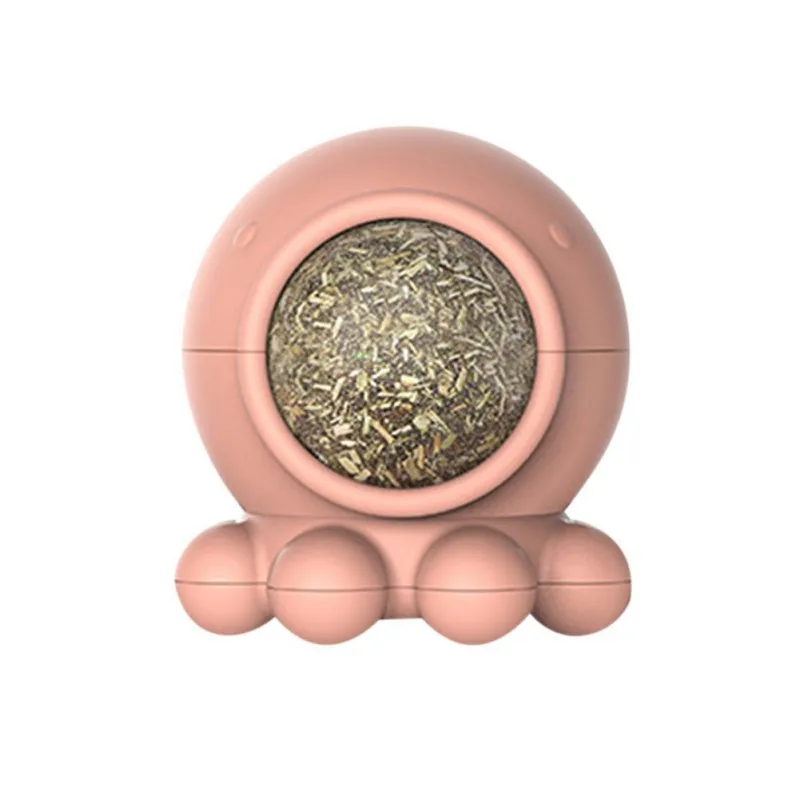 BM0797P Игрушка для собаки, мяч с чехлом, Забавный вращающийся жевательный мяч, зуб, чистый шар травы, 360 градусов для кошки, Жевательная закуска, Новинка - Цвет: BM0797P