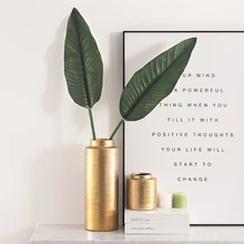 Керамическая ваза Скандинавская Гальваническая Золотая ваза керамическая домашняя настольная декоративная сухая ваза для бара и ресторана Рождественский подарок