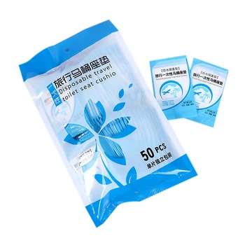 

100Pcs Disposable Toilet Cover Plastic Business Travel Waterproof Toilet Pad