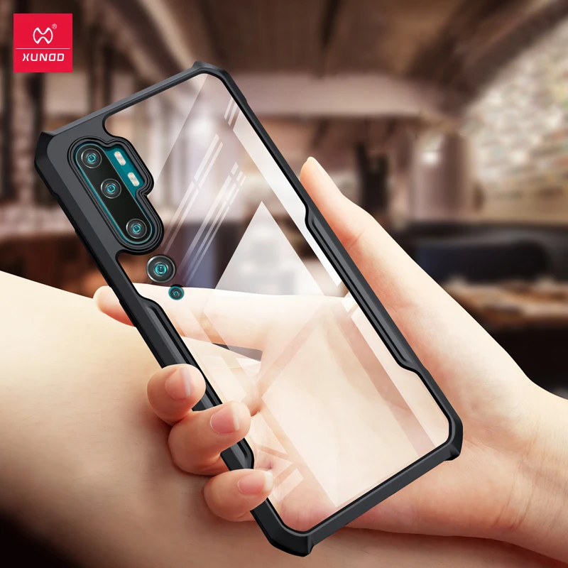 XUNDD противоударный чехол для телефона Xiaomi CC9pro прозрачная задняя крышка ультра тонкая XiaoMi Note10 защита, подушка безопасности Чехол-бампер