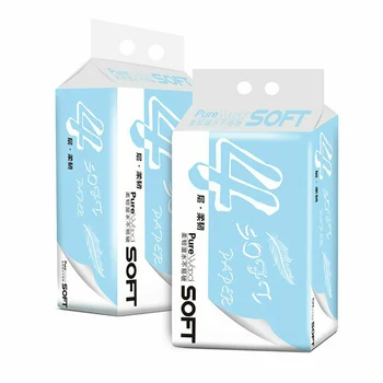 

6/12/18/24 Rolls Toilet Paper Bulk Bath Tissue Bathroom White Soft 4 Ply Household Office XH8Z