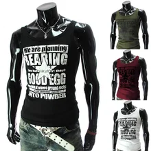 Желаю летняя одежда стиль жилет в европейском и американском стиле Стиль Для мужчин с буквенным принтом тонкие Тэнк-Топ Мода 8688