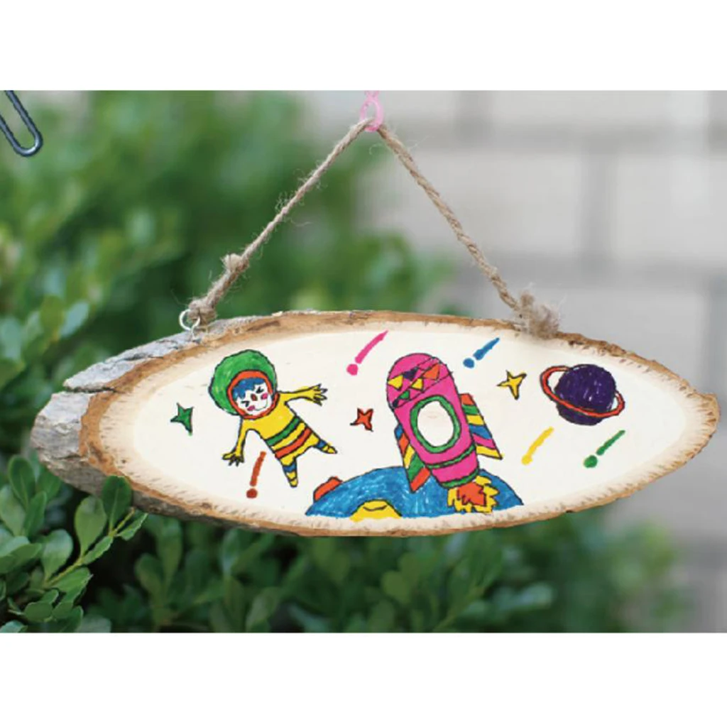 Xmas Wooden Hanging Plaque Blank Door Sign Wood Slices Nautical Outdoor Plaque for Door Wall DIY Home Coffe Shop Decoration