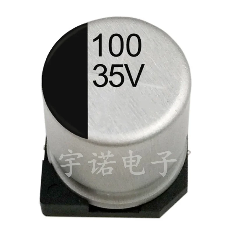 10PCS 35V100UF Electrolytic Capacitor 6.3*7.7mm SMD Aluminum Electrolytic Capacitor 100uf 35v Size：6.3x7.7（MM）
