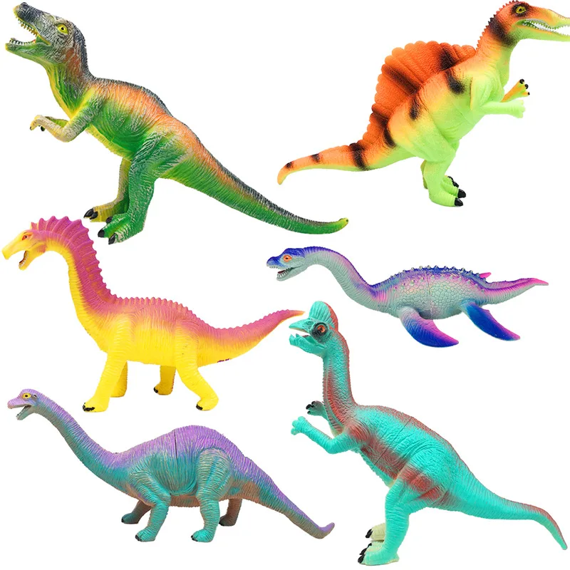 

Model BB Ring Soft Silcone Dinosaur Toy Children T-Rex Plastic Hollow Model Gift Toy Dinosaur