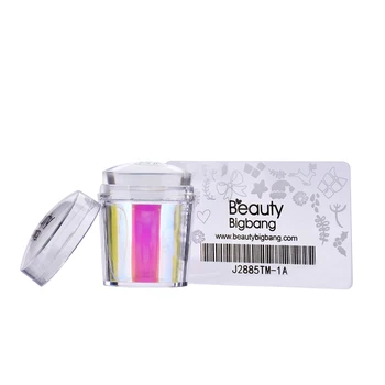 

BEAUTYBIGBANG Holographic Nail Stamper Jelly Silicone Nail Stamper With Scraper Stamping Tool Manicure Nail Art Stamper Kit