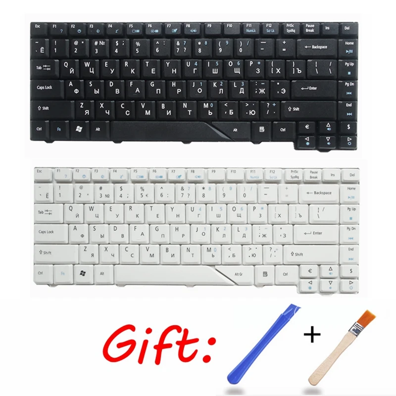 RU белая Новая русская клавиатура для ноутбука ACER MS2220 5710 5312 5920 5720 4730 4730Z ZO1 1641 5315 5930