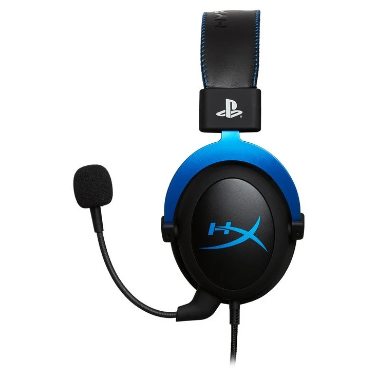 Гарнитура HyperX Cloud Blue проводная, 15–25000 Гц, 60 Ом, 98 дБ, цвет: черный/синий