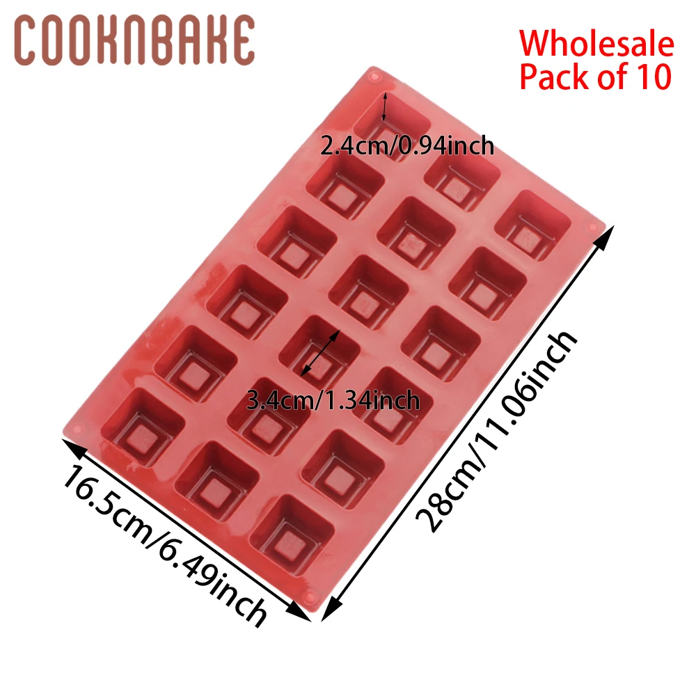 CDSM-317 COOKNBAKE силиконовая форма для выпечки торта, выпечки, квадратная форма для мыла ручной работы, шоколадные конфеты, желе, форма для выпечки хлеба, украшения торта, инструмент - Цвет: CDSM-317