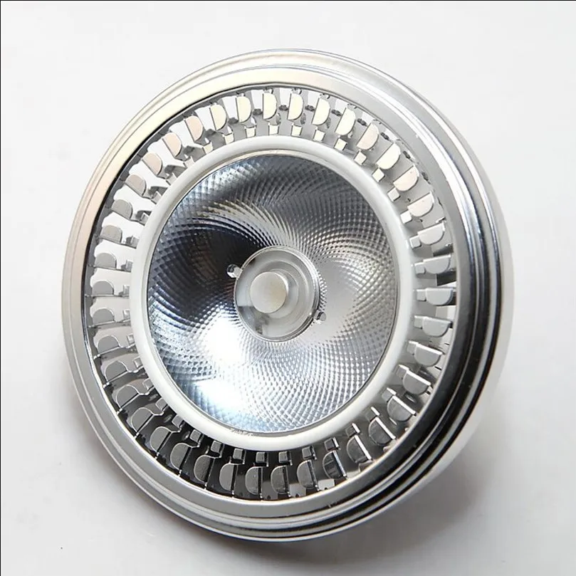 고출력 COB 전구, 조도 조절식 G53 천장 램프, QR111 스포트라이트, AC85-240V/DC12V 조명, AR111, 15W, 1 개
