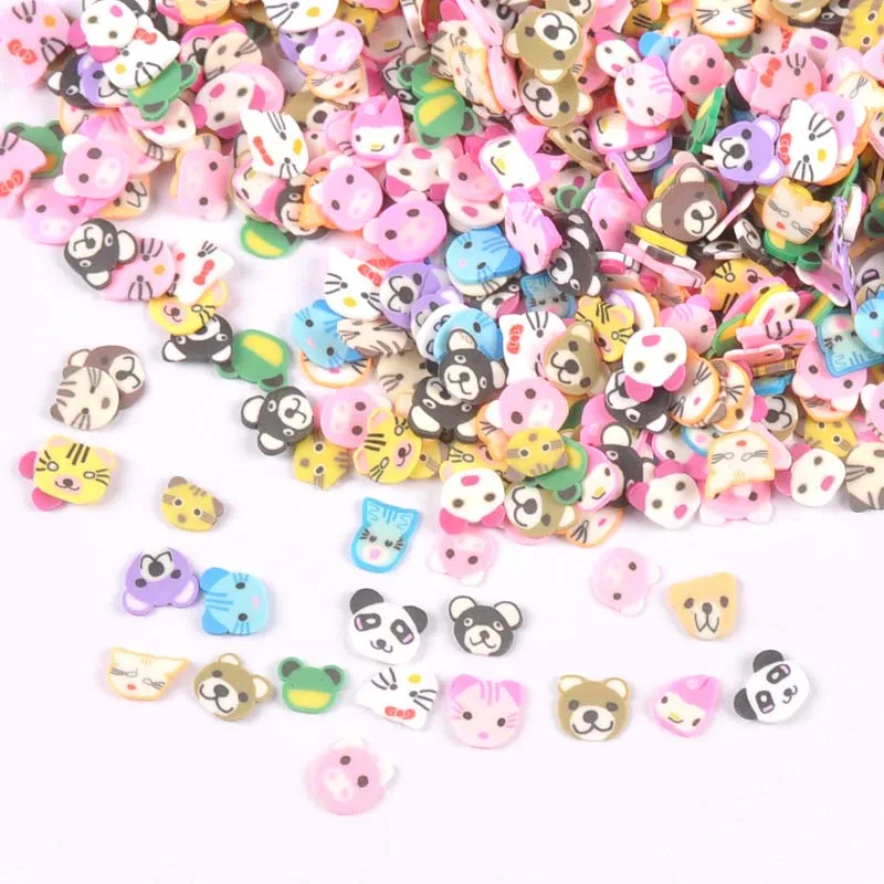 10 г/лот полимера горячая мягкая глина бусины непористой смешанные цвета милые