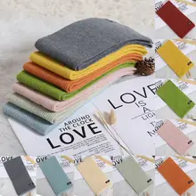 Детские леггинсы ярких Цвета вязаный шарф Обёрточная бумага для маленьких мальчиков и девочек зимние шеи теплый мех осень-зима из сплошной мягкой шарф Рождественский подарок