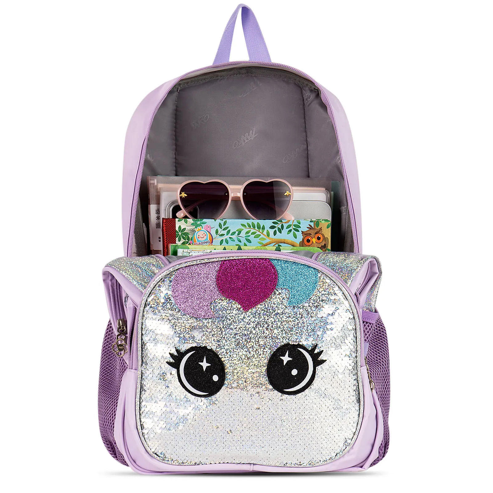 Glitter Sequins Unicorn School Backpack