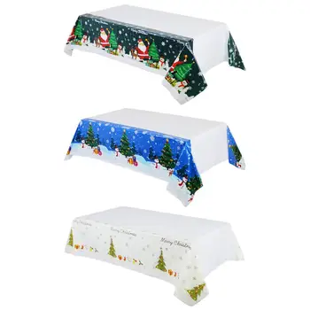 

Christmas Rectangular Disposable Tablecloth Waterproof Tablecloth Hotel Banquet Table Cloth For Wedding Christmas Table Cover