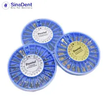 Dental Gold Plated Screw Post 120pcs&2Key Dental Screw Post Dental Supplies Root Canal