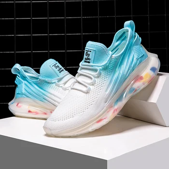 

2020 New Arrival Breath Sports Shoes Man Soft Sole Shoes Men's Sneakers Summer Trainers Hot Sale Spring Running Shoes Air Mesh