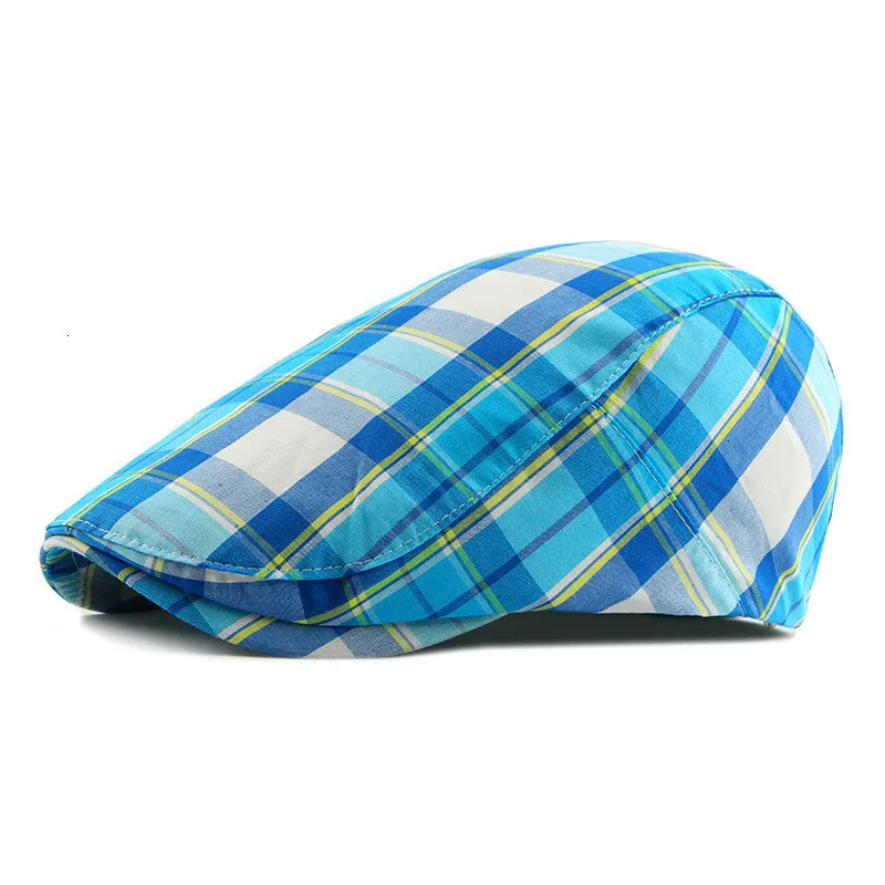 Досуг Для мужчин береты 2019 новый шаблон Цвет полоса Кепка в клетку шляпа берет