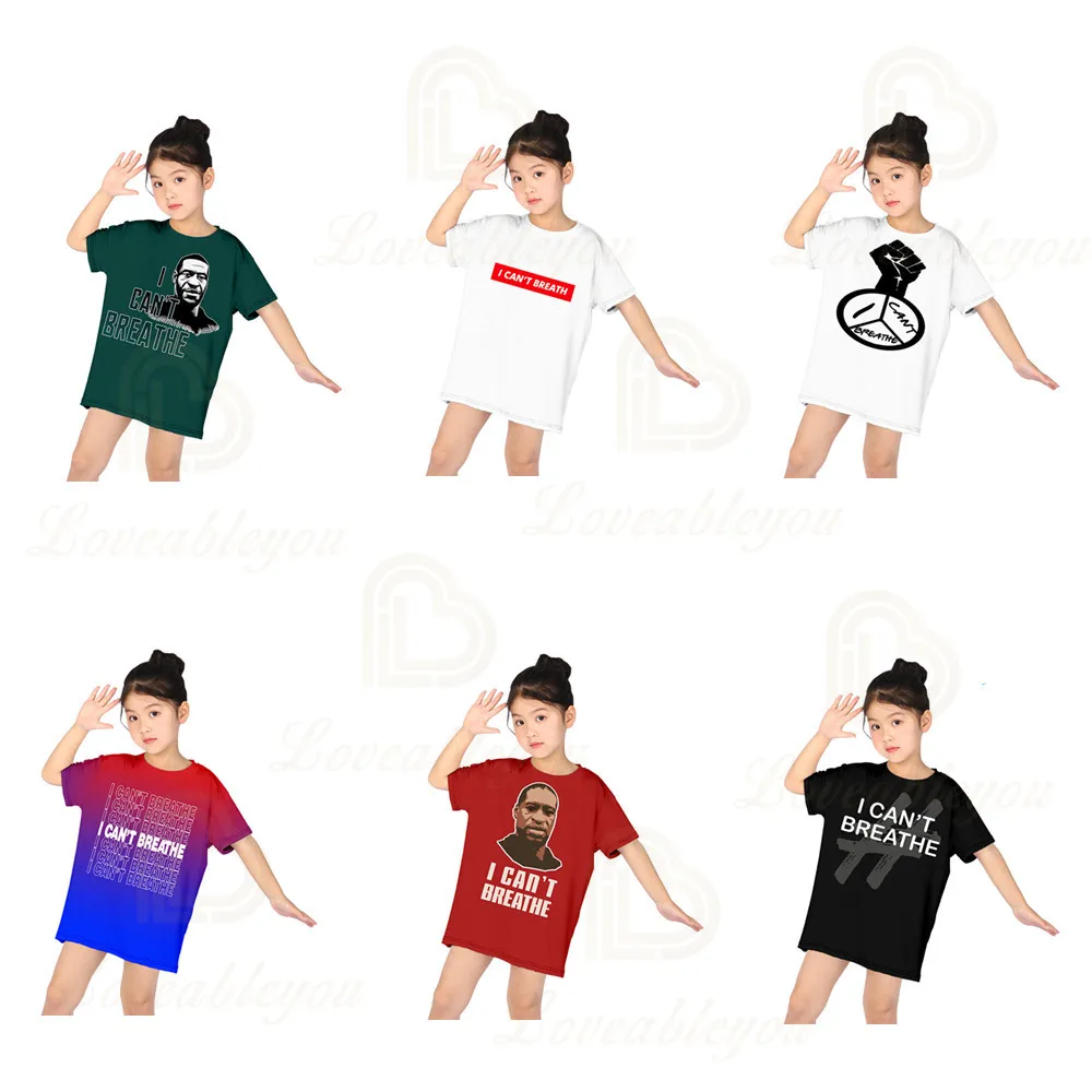 

2020 New Mid-length T-shirt Covering Shorts Style Letter Printed Kids Tops Tee Girl Summer O-neck Short Sleeve T Shirt