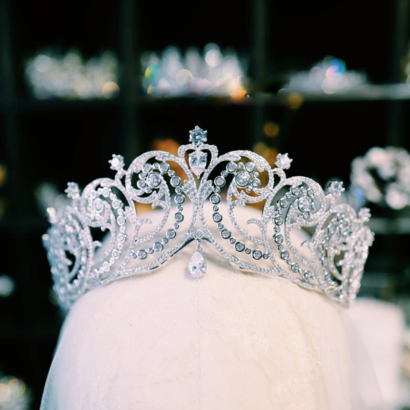 Винтажная Роскошная Королевская корона Amanda Novias в европейском и американском
