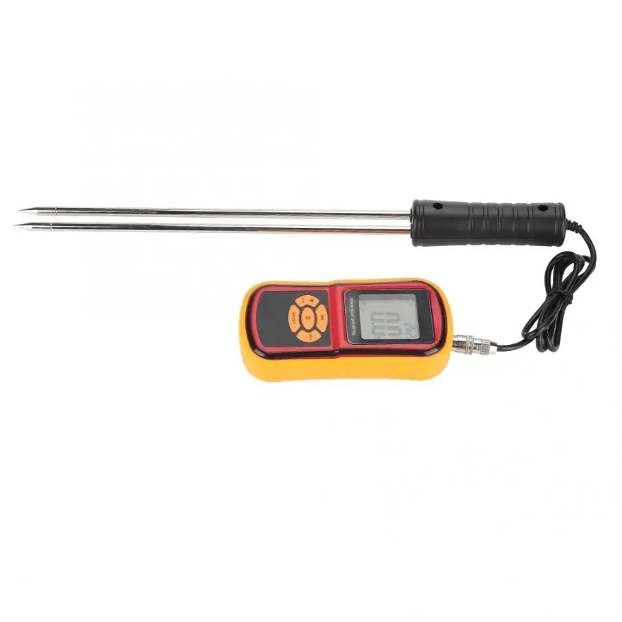 

GM640 Portable Digital LCD Grain Moisture Temperature Meter for Wheat Rice Corn Bean for Rice Barley Wheat Feed Corn Rapeseed