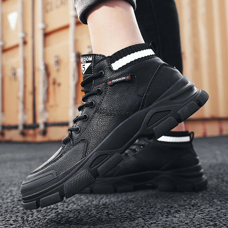

2019 Simple Solid Color Cool Winter Versatile Casual Shoes Cotton Boots Warm Martin Boots Comfortable Fashion