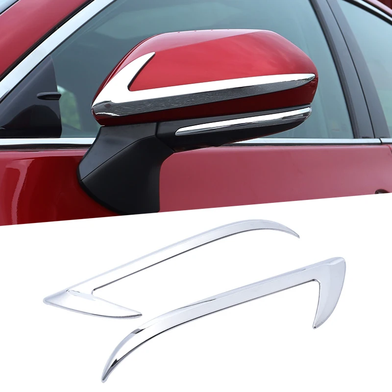 For Toyota Avalon XX50 2019 2PCS Carbon Fiber Style Silver Color Car Rearview Mirror Trim Side Protector Guard | Автомобили и