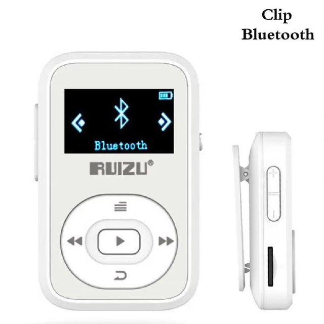 New Arrival Original RUIZU X26 Sport Bluetooth MP3 Player 8gb Clip Mini with Screen Support FM,Recording,E-Book,Clock,Pedometer 