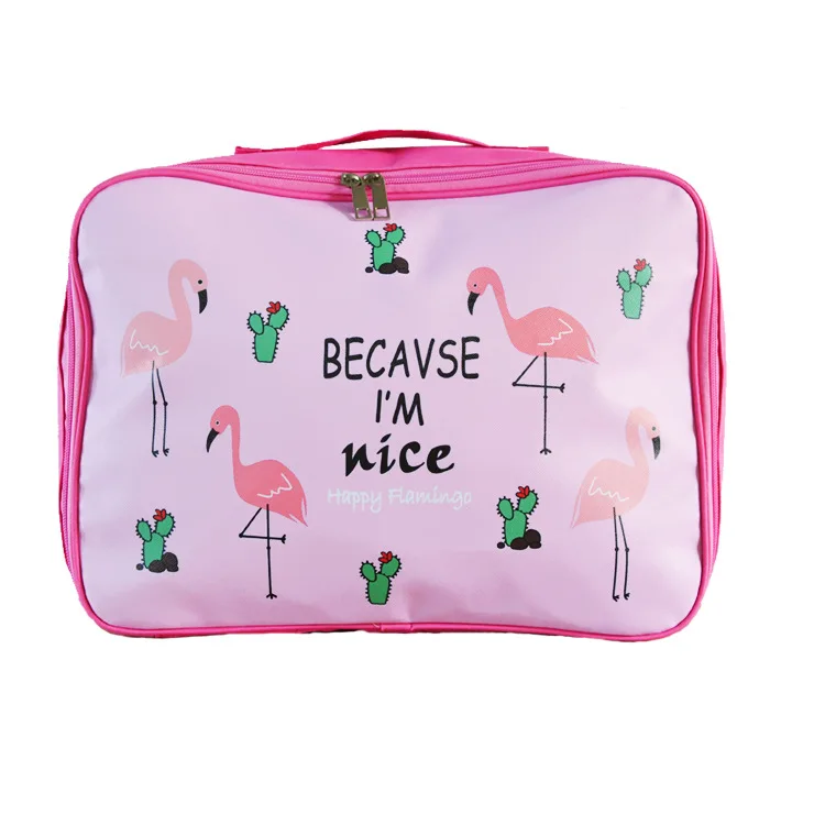Pink Flamingo Стиль, портативная Водонепроницаемая ручная дорожная сумка, можно установить барную сумку для хранения одежды, вещевой мешок, барная сумка - Цвет: Pink Flamingo