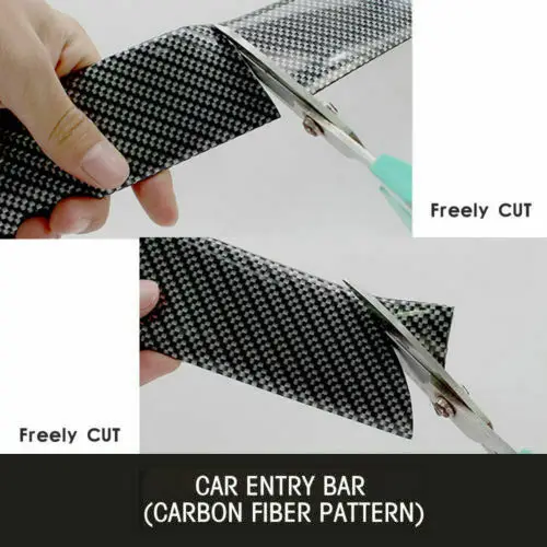Автомобильные наклейки 5D защита порога из углеродного волокна для toyota corolla mitsubishi