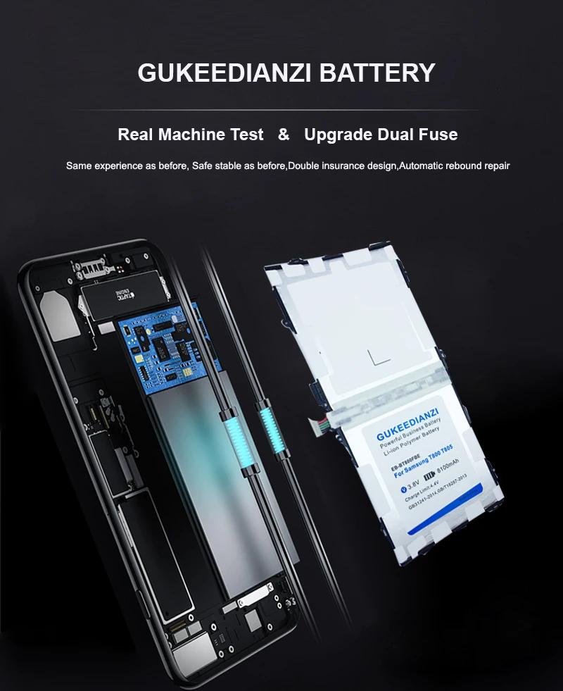 GUKEEDIANZI 8300 мАч EB-BT800FBE батарея для samsung Galaxy Tab S 10,5 T800 T801 T805 литий-ионная аккумуляторная батарея для планшета батарейки для ПК
