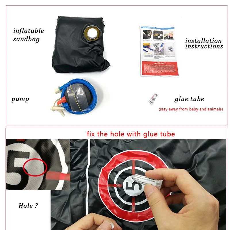 Боксерская груша для бокса надувная Сумка Mma Обучение таэквондо Kids дыропробивная