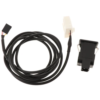 

Car AUX USB Socket Switch Input + AUX Cable For Mazda 2 3 5 6 CX-7 CX-9 RX-8