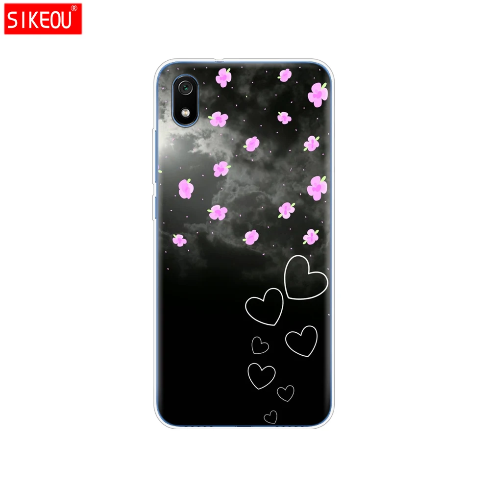 Силиконовый чехол для xiaomi redmi 7a, чехлы с полной защитой, мягкая задняя крышка из ТПУ для redmi 7 a, бампер hongmi 7a, чехол для телефона - Цвет: 33748
