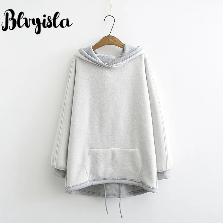 Ceny Blvyila 100kg kobieta Solid Color zagęścić czas wolny sport utrzymać ciepły polar zima bluza z kapturem garnitury Oversize dres zestaw