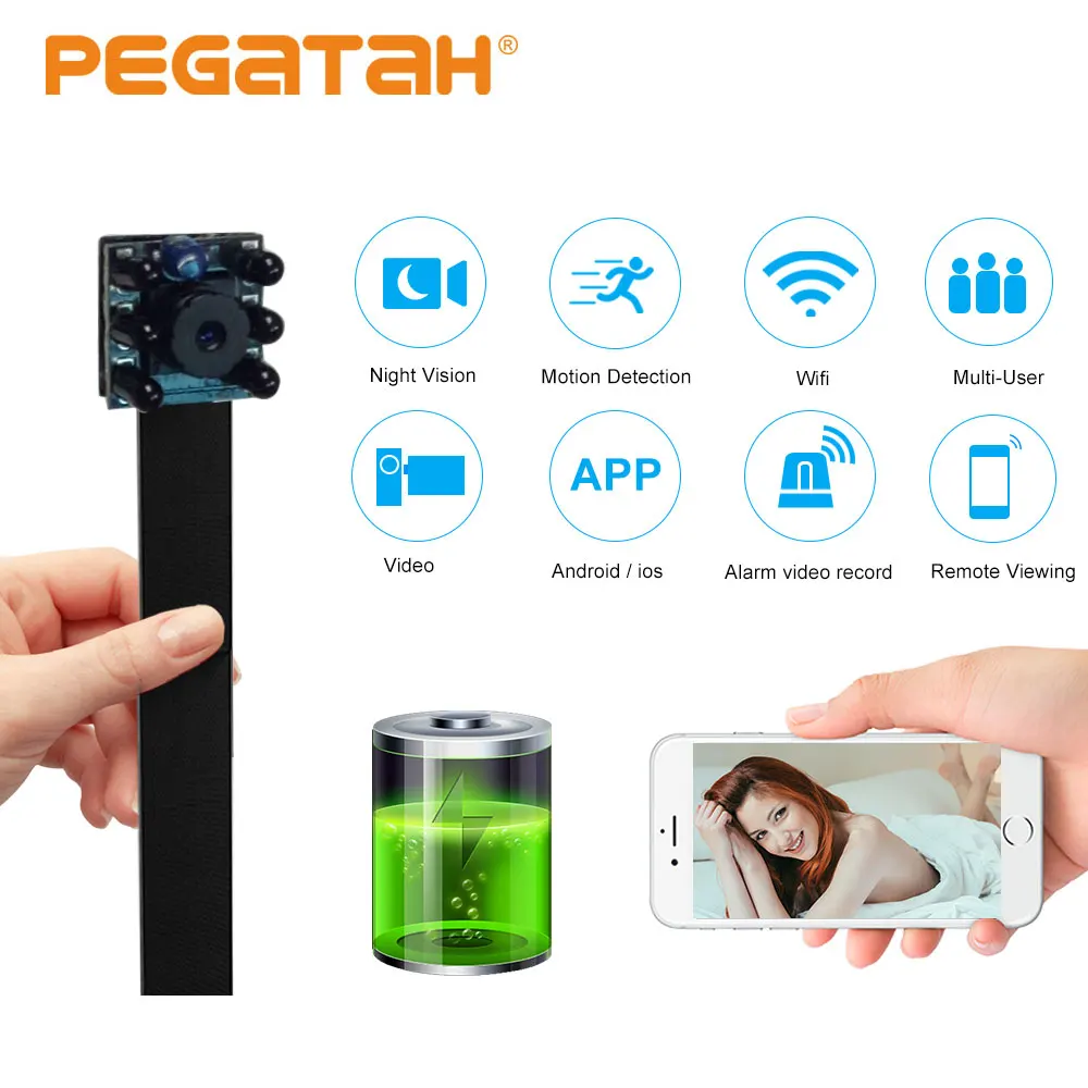HD 4K 1080P WIFI Mini IP Camera Hidden P2P CCTV Cam Night Vision Security Record