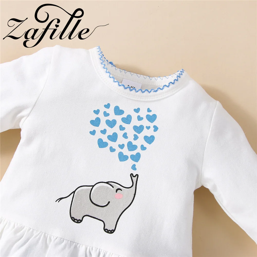 cheap baby bodysuits	 ZAFILLE Sweet Newborn Overalls For Kids Girls Clothing Heart Elephant Printed Baby's Rompers Girls Cute Jumpsuit Infant Outfits Cute Infant Baby Girls Romper