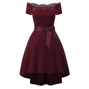 

New Elegant Short Dress New Stylish bowknot formal dress Party Dresses short sleeves evening gown