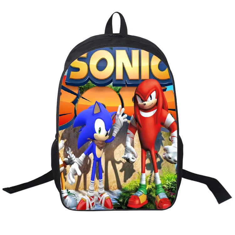 16 дюймов школьные сумки moive Sonic рюкзак boom для студентов школьная сумка для девочек мальчиков рюкзак mochilas индивидуальный заказ