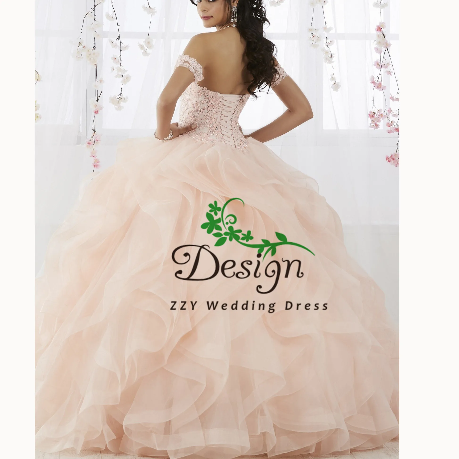 Винтаж vestido de 15 anos вырез в форме сердца с розовым фатином многоярусная со складками Расшитое бисером в честь пятнадцатилетия платья аппликации с длинным шлейфом
