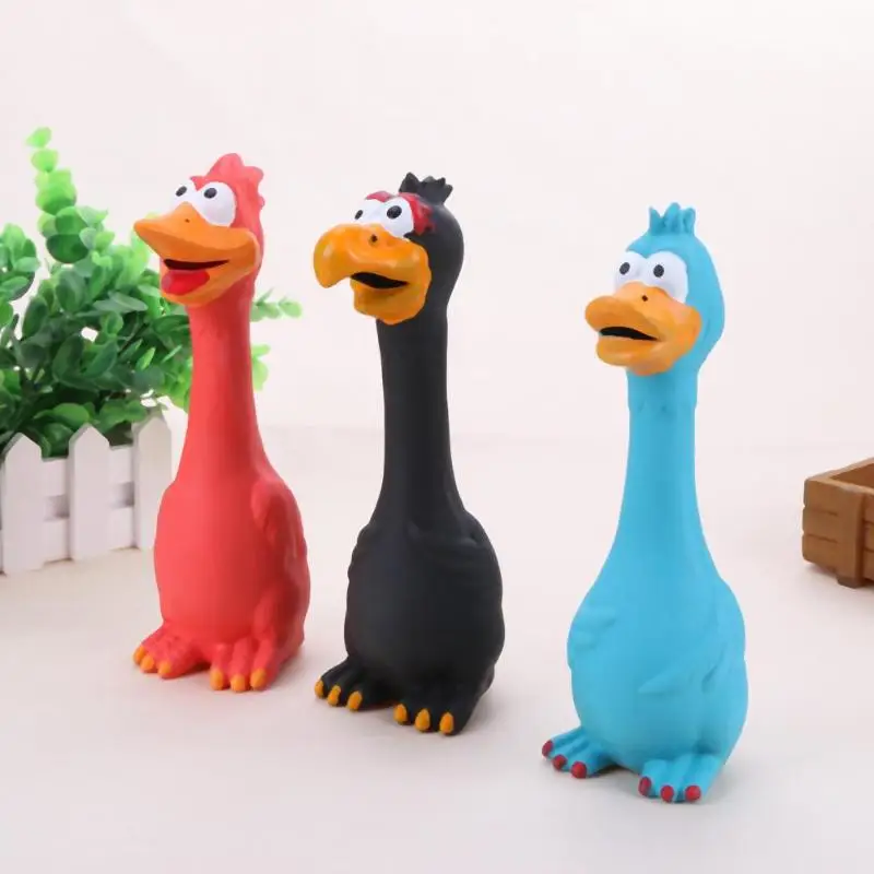 1 шт. игрушка для собак Щенок кричащая резиновая курица игрушка для собак латексный писк пищалка Жевательная дрессировка продукты для домашних животных звуковая жевательная игрушка