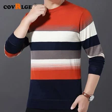 Men's Sweater O-Neck Casual Thin Striped Knitted Sweater Men Wear Dress Luxury Pullover Mens Sweaters Male Fashions MZM061