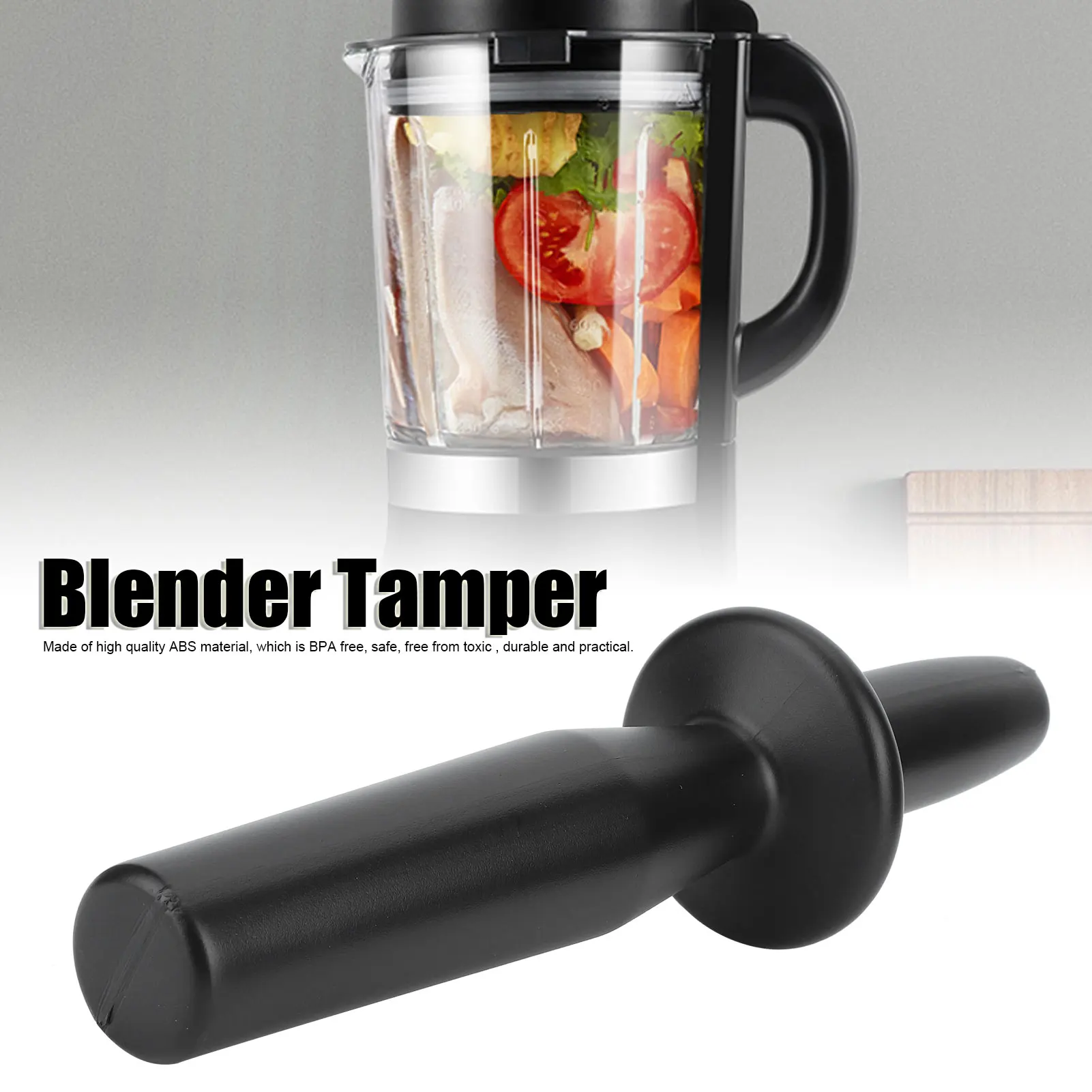 Blender Tamper,Blender Tamper Stick Accelerator Plunger Tool Replacement Fit for Vitamix 64‑Ounce and 40‑Ounce Blender