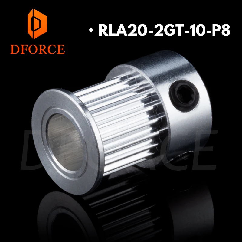 DFORCE 9 мм 2GT 20 зубьев алюминиевый зубчатый приводной ремень GT2 9 мм P5MM P8mm для 6 мм синхронная Ременная Передача колеса звездочки