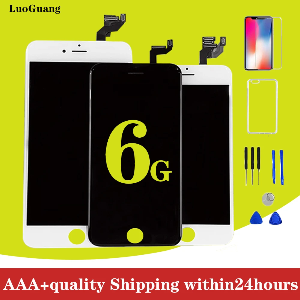 

Free Shipping AAA+ Quality 100% Good LCD Touch Screen Glass Digitizer Display Assembly For iPhone6/6s/6Plus Send tool kit